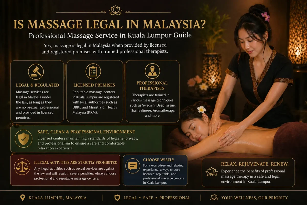 is massage legal in Malaysia professional massage service Kuala Lumpur guide